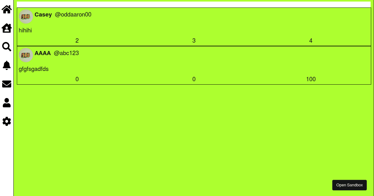 react - Codesandbox
