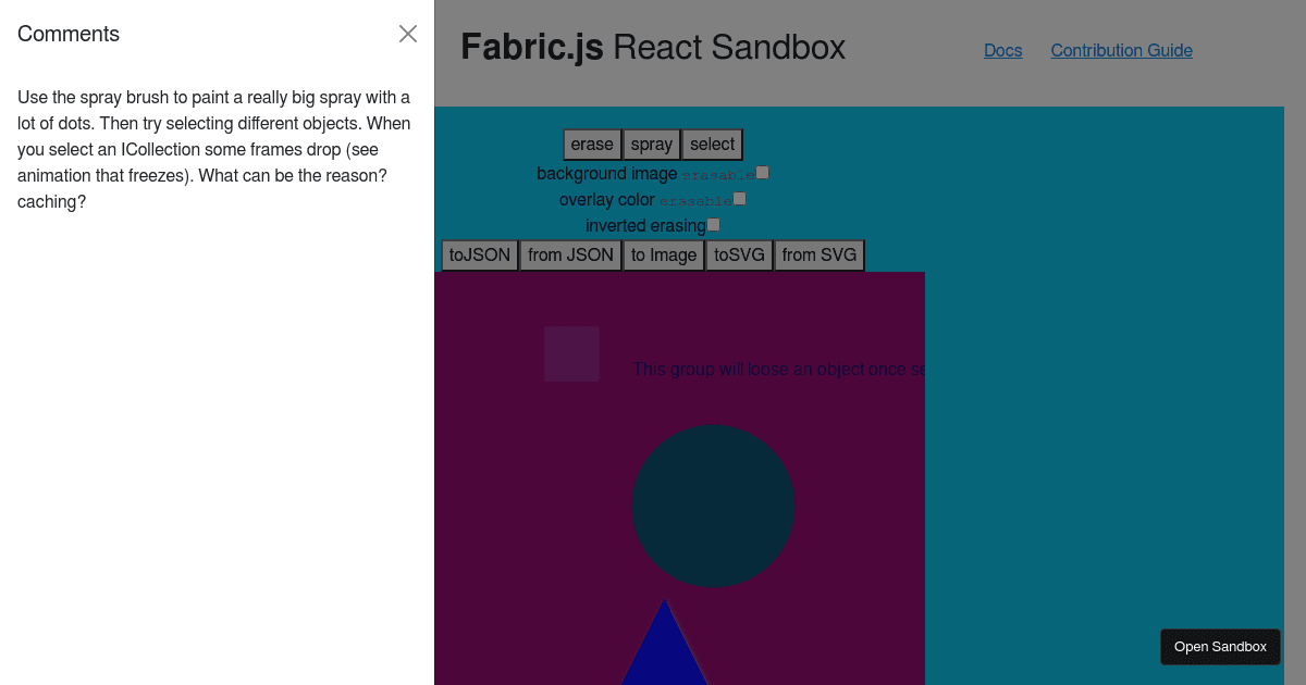 fabric_app Codesandbox