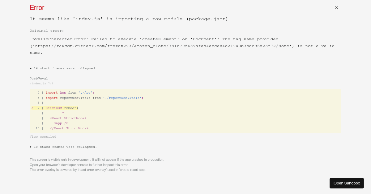 amazon_clone - Codesandbox
