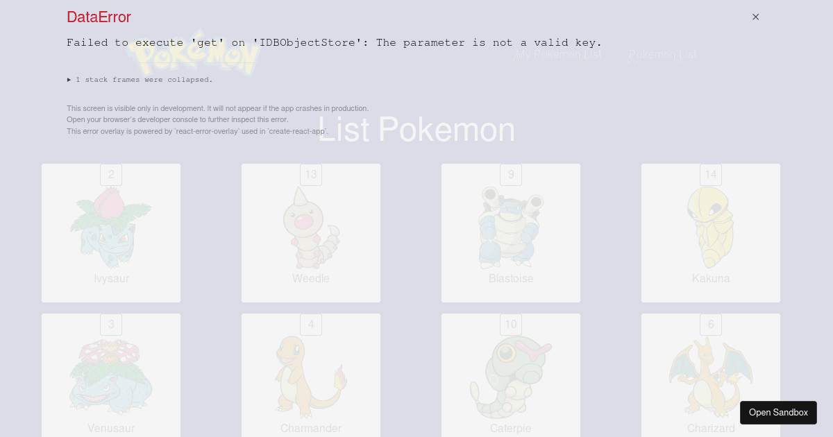 pokemon - Codesandbox