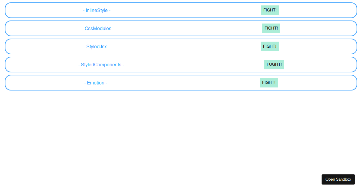 react - Codesandbox