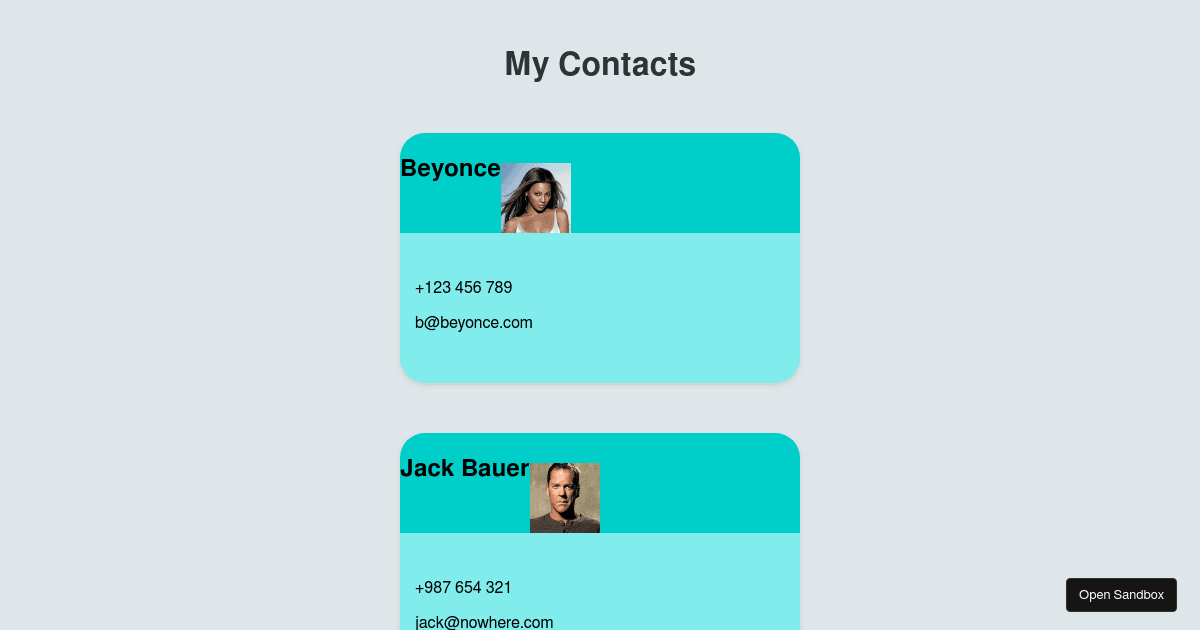React Props Practice (forked) - Codesandbox