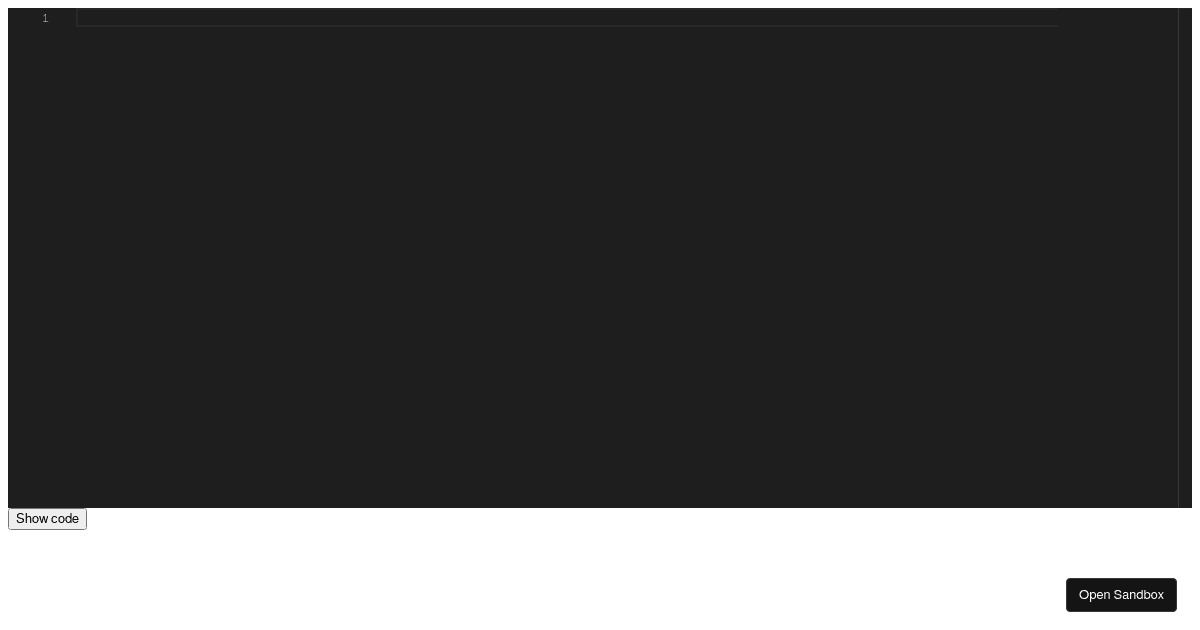@monaco-editor react test code (forked) - Codesandbox