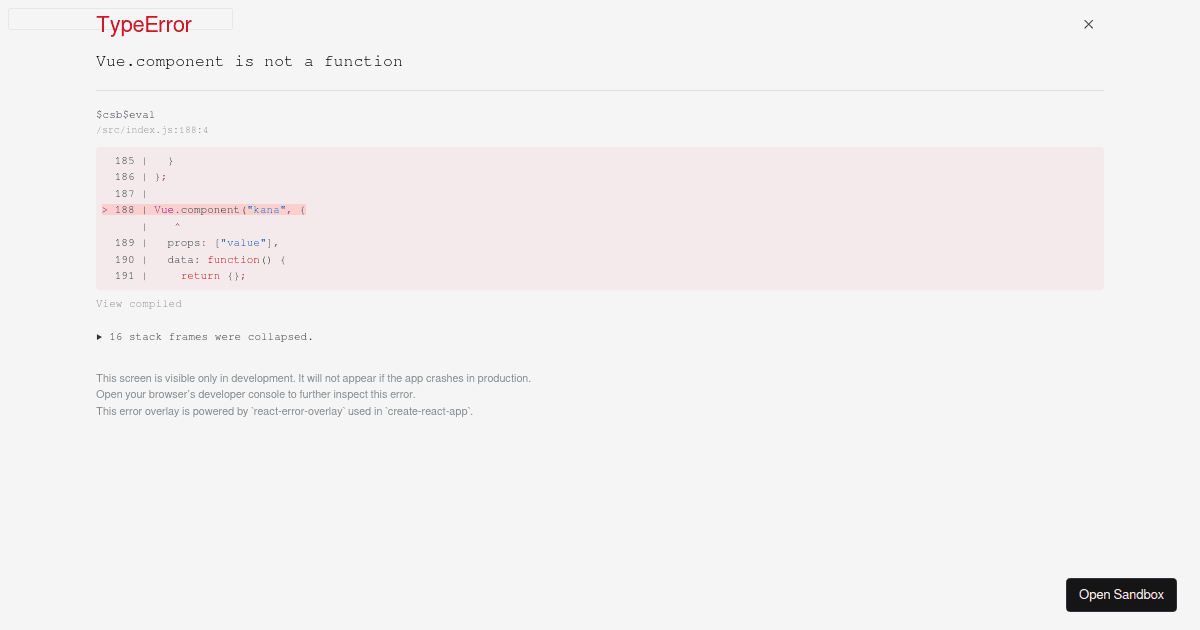 null - Codesandbox
