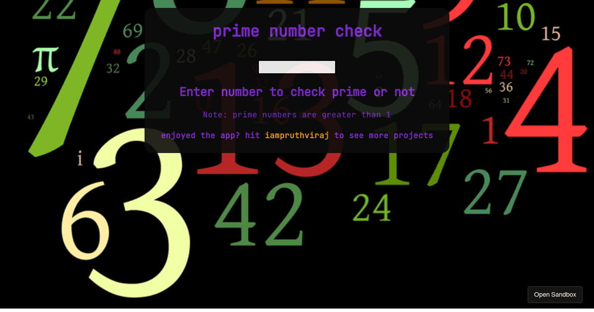 prime-number-check - Codesandbox