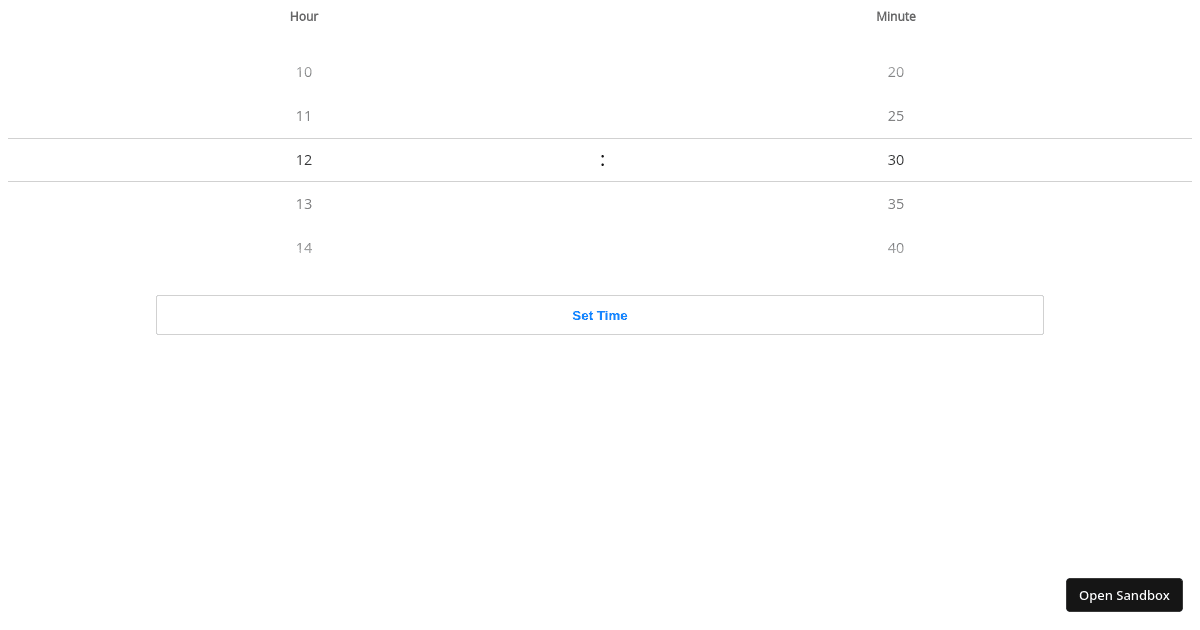 time-picker-scroll (forked) - Codesandbox