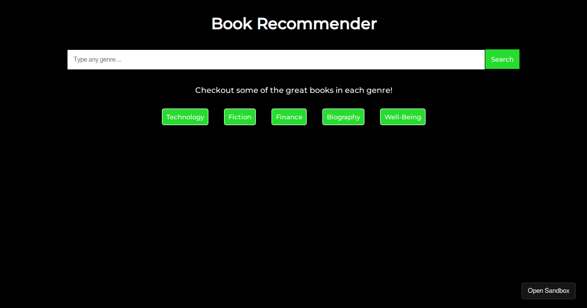 book-genre - Codesandbox