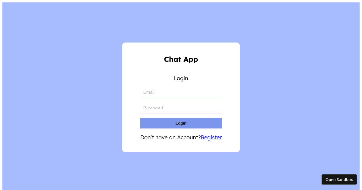 chatapp - Codesandbox