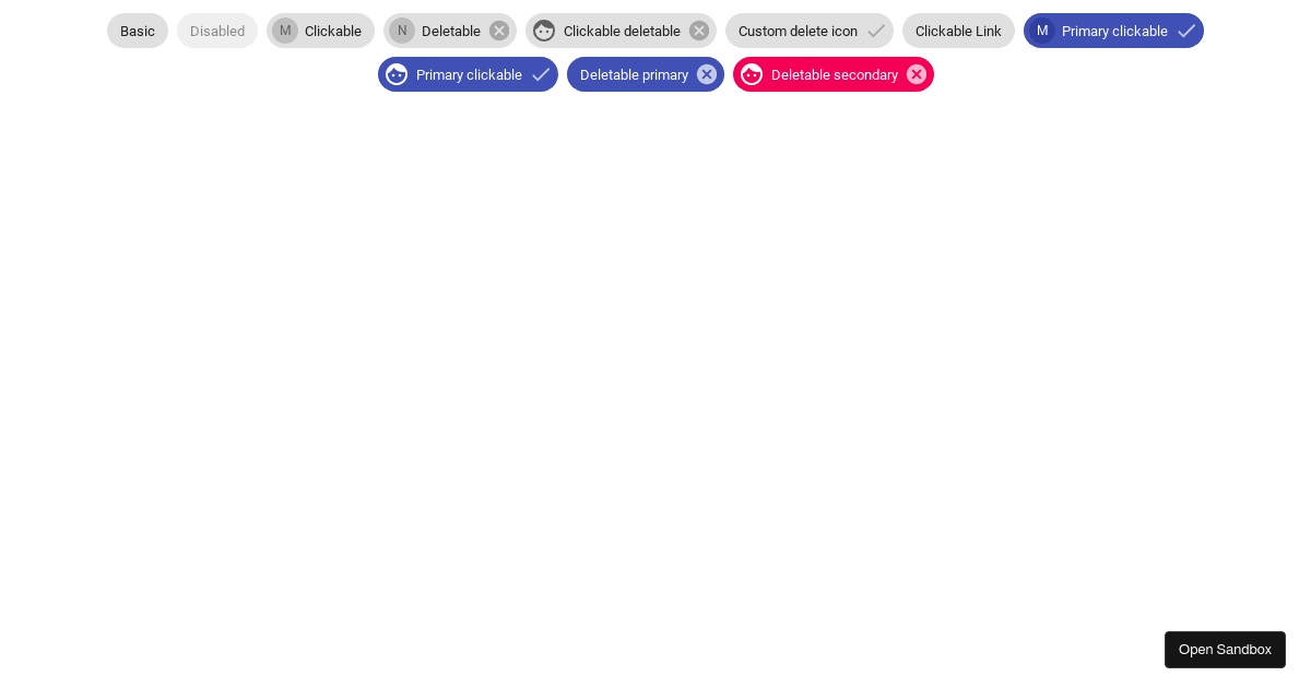 Material demo - Codesandbox