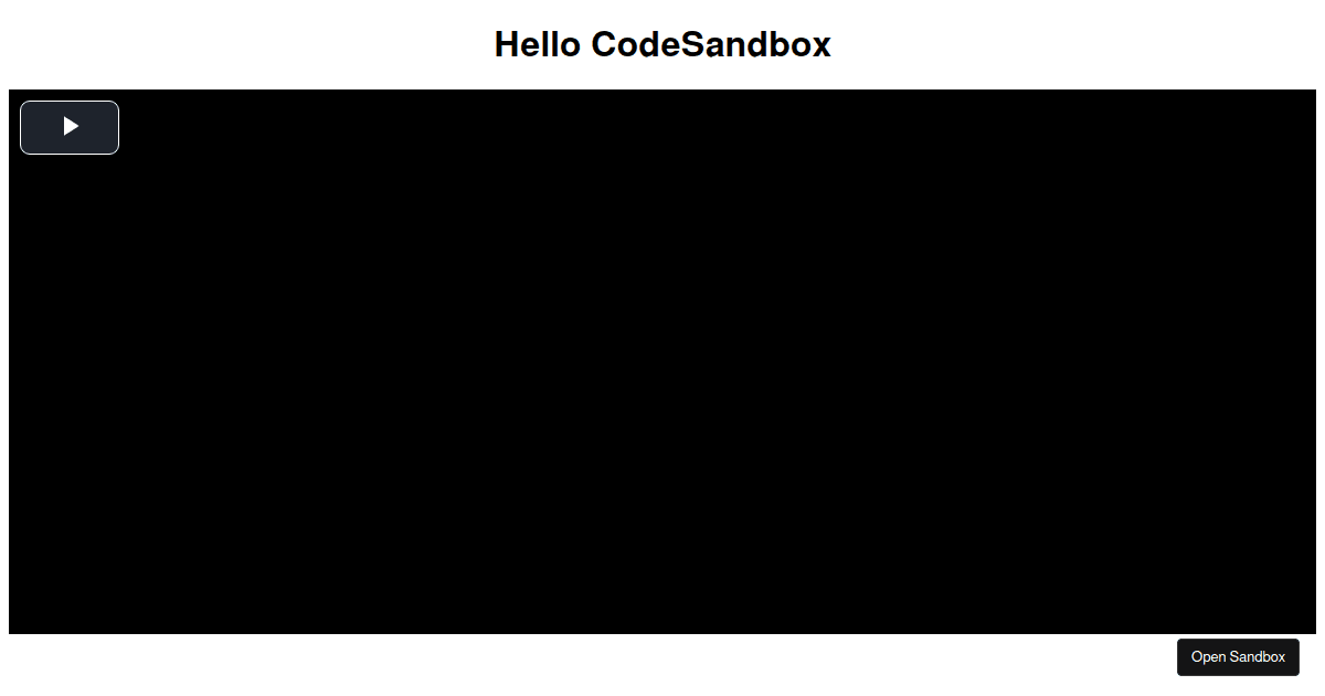 videojs-with-react-typescript - Codesandbox