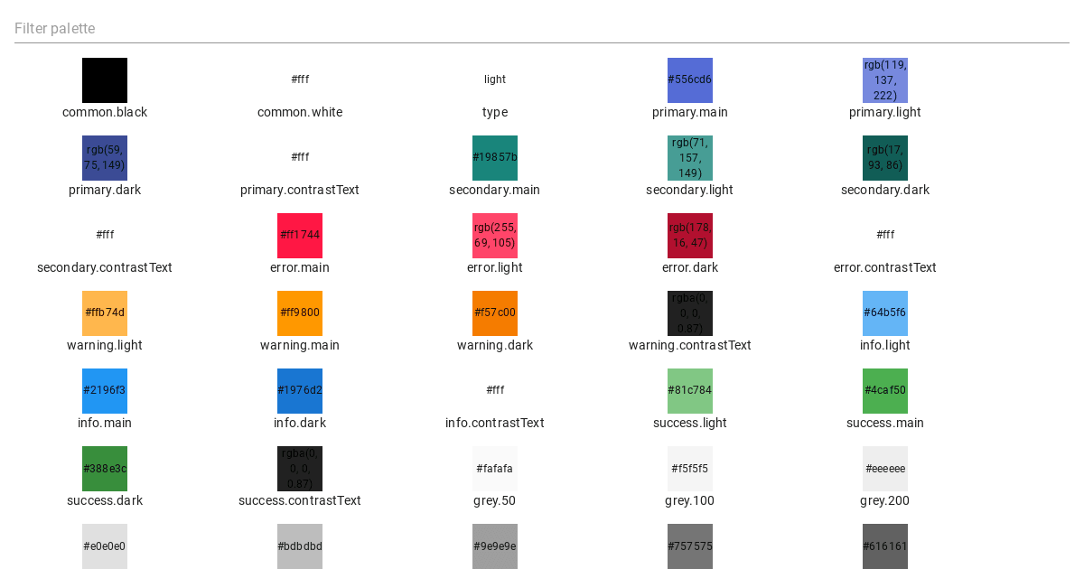 material-theme-colors - Codesandbox
