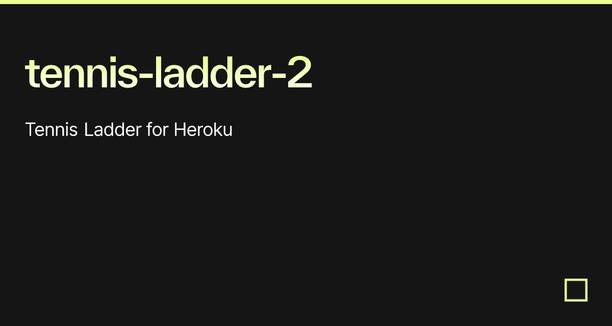 tennisladder2 Codesandbox