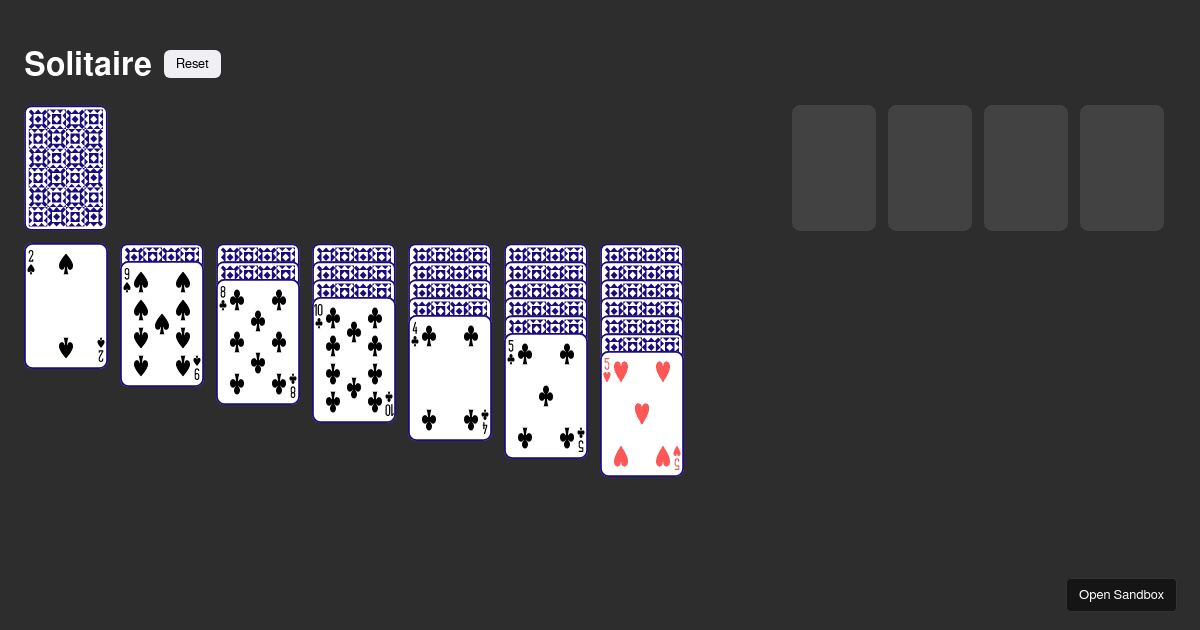 spider-solitaire - Codesandbox