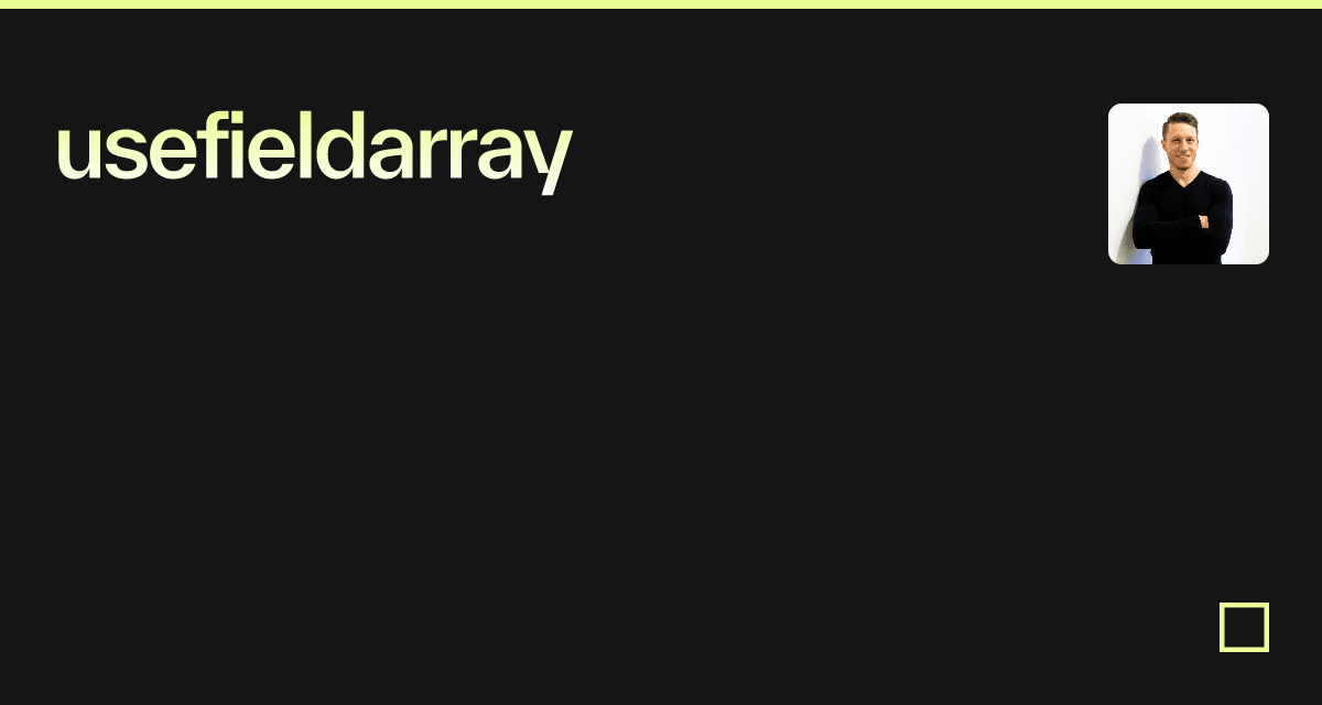 usefieldarray - Codesandbox