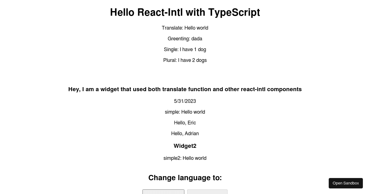 React Intl Typescript (forked) - Codesandbox
