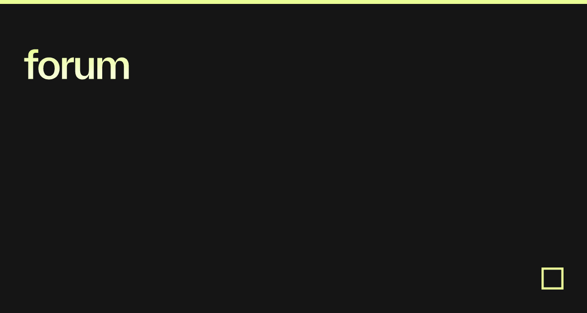 forum - Codesandbox