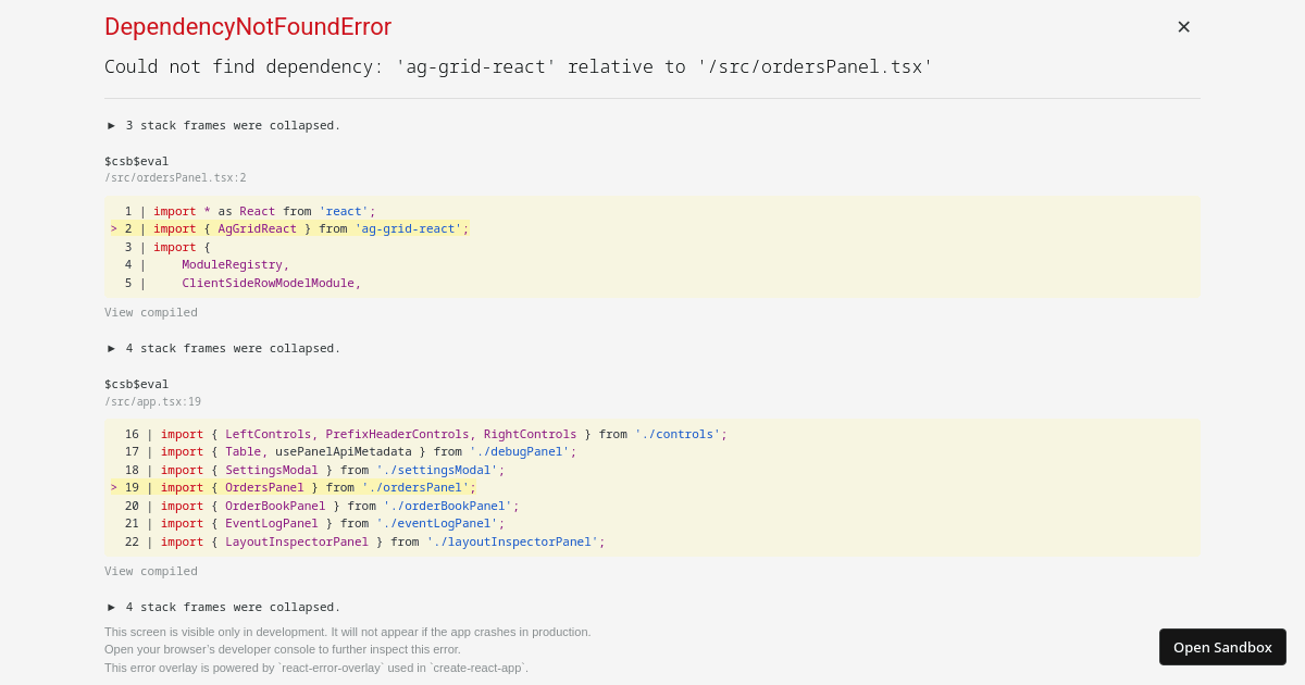 Dockview dockview.demo - Codesandbox