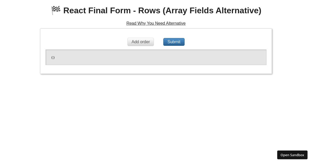 🏁 React Final Form - Rows (Field Array Alternative) - React DnD as Drag ...