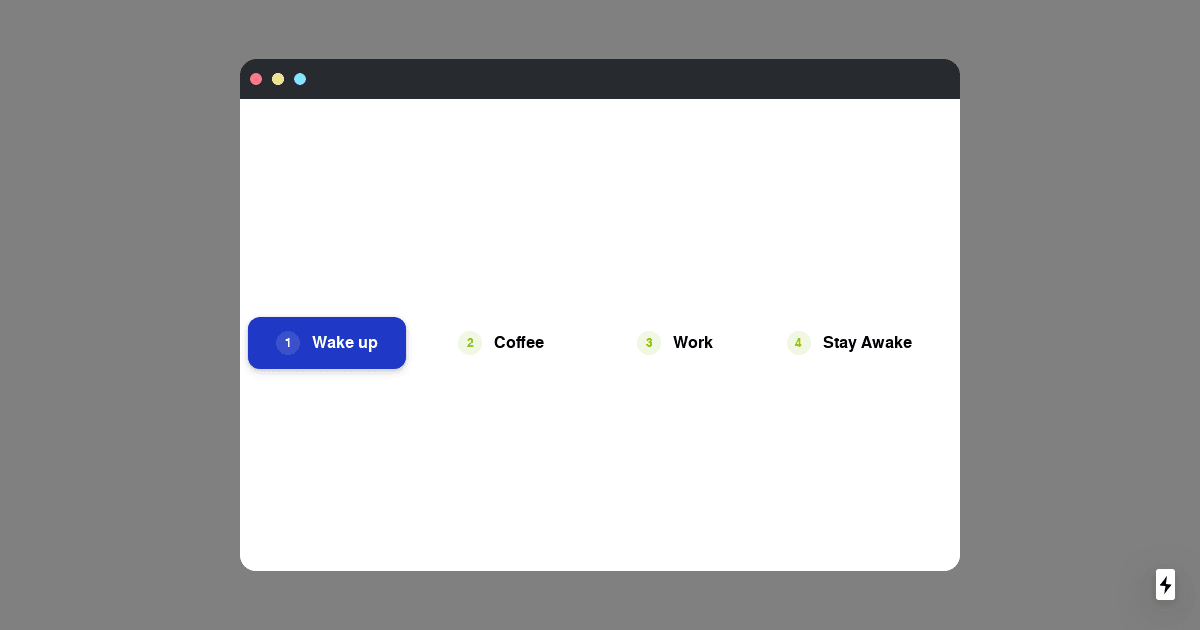 Slidding Button Tabs - Codesandbox