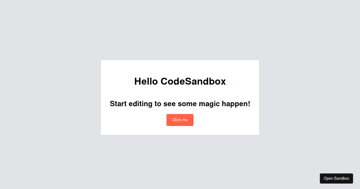 React stop propagation Codesandbox