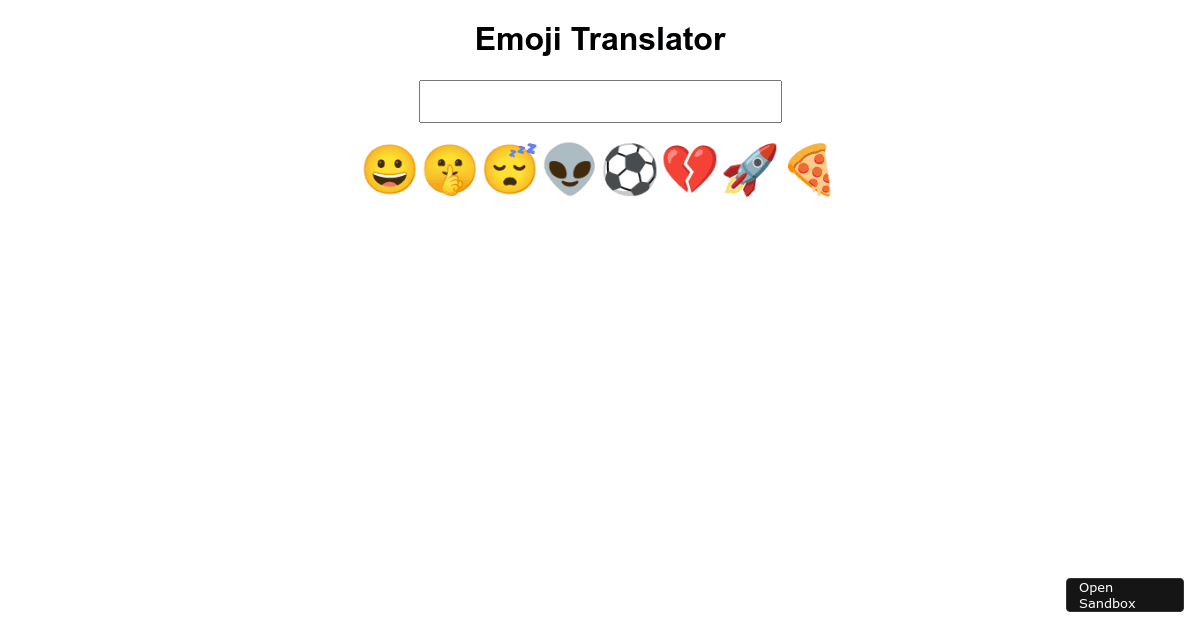 emoji-translator - Codesandbox