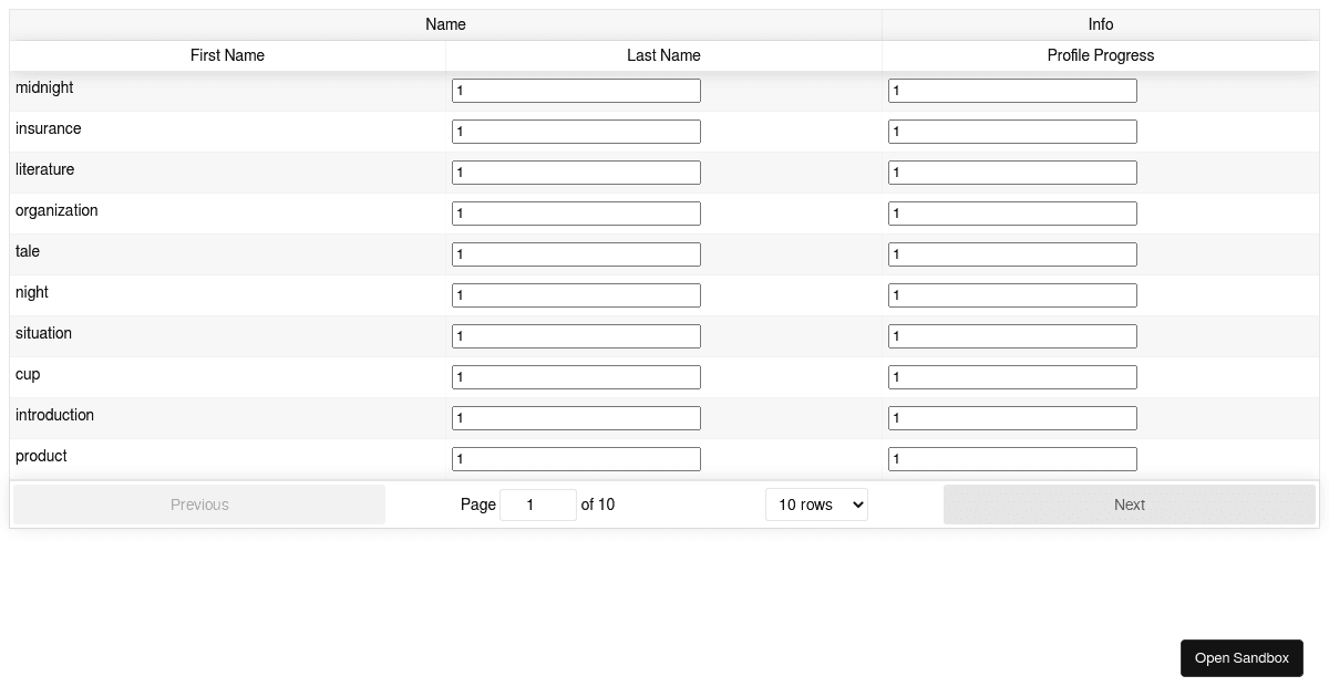 React-Table - Cell Renderers with custom props - Codesandbox