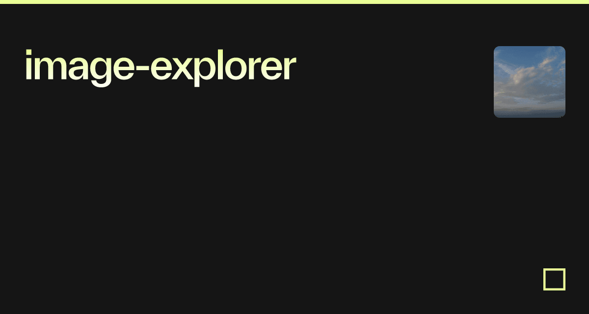image-explorer - Codesandbox