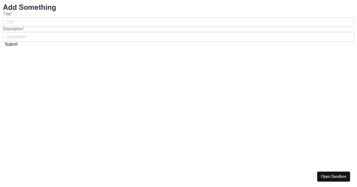 formik - Codesandbox
