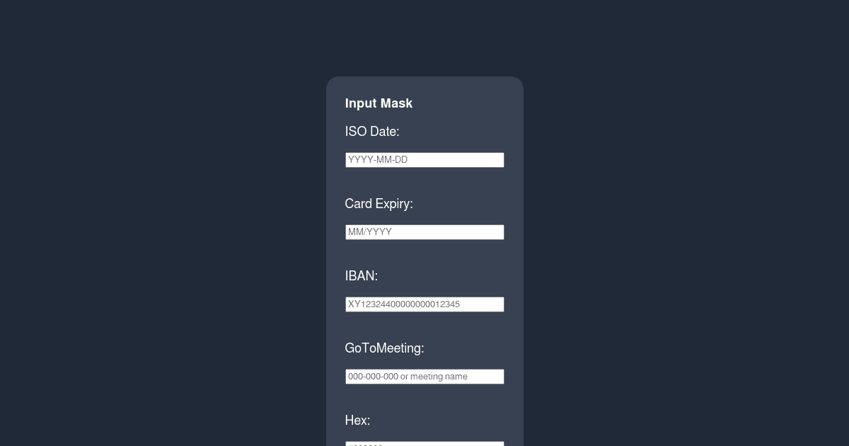 @solid-primitives/input-mask demo (forked) - Codesandbox