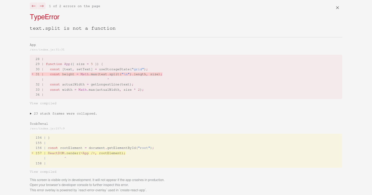Grid - Codesandbox