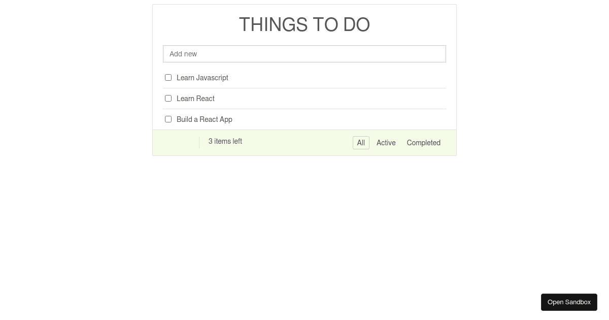 trongminhle/To-Do-App - Codesandbox