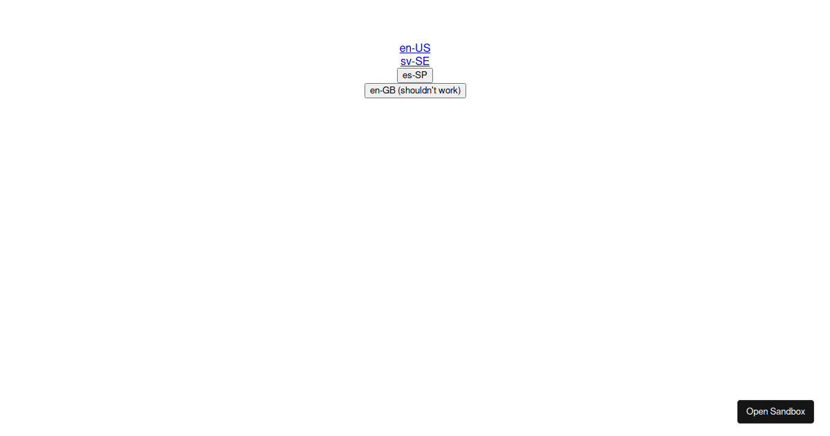 Pushing route with params only - Codesandbox