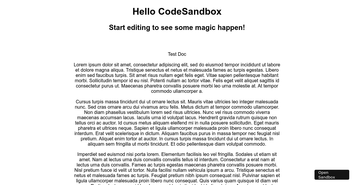 React File Reader (forked) - Codesandbox