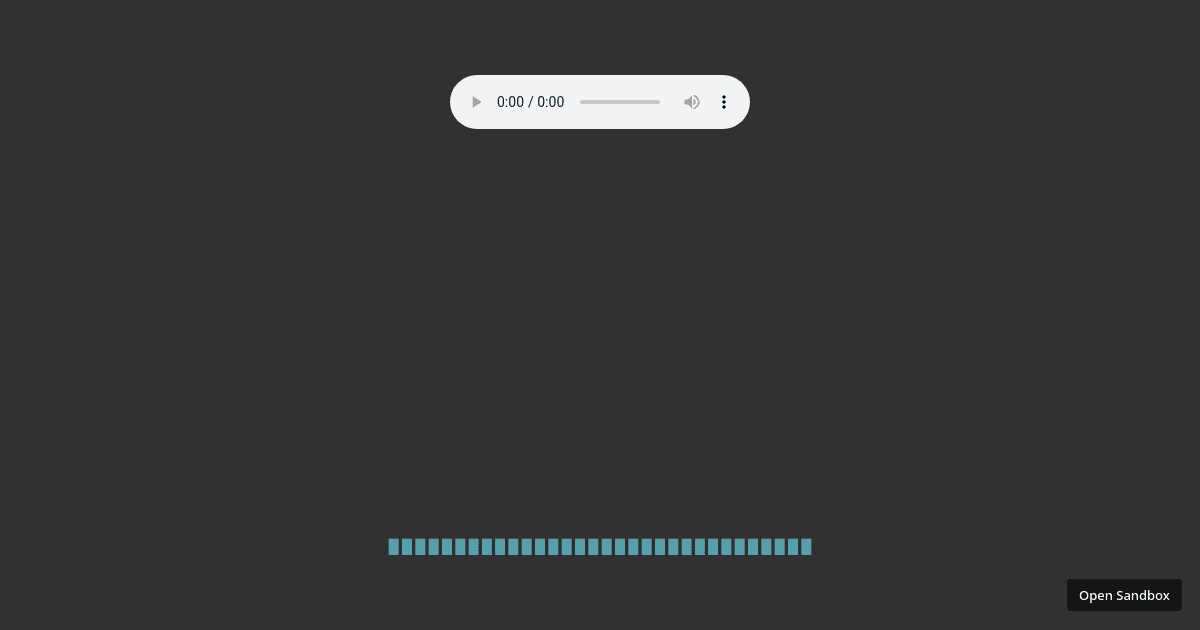 Rive JS -Audio Visualizer - Codesandbox