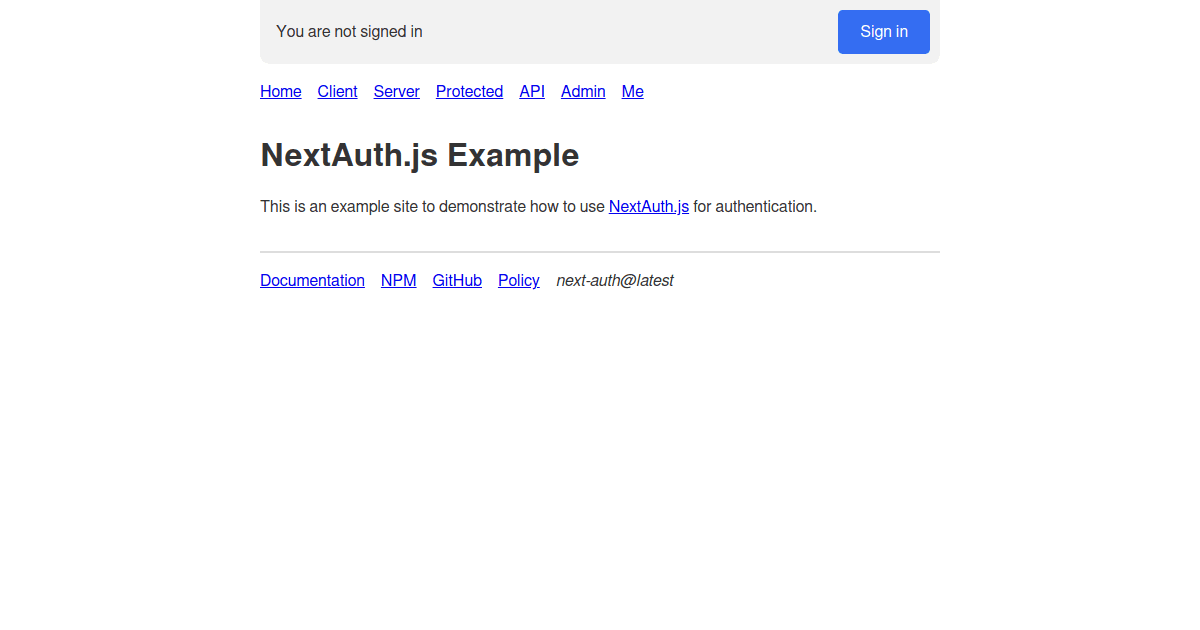 Auth js example 01 codesandbox