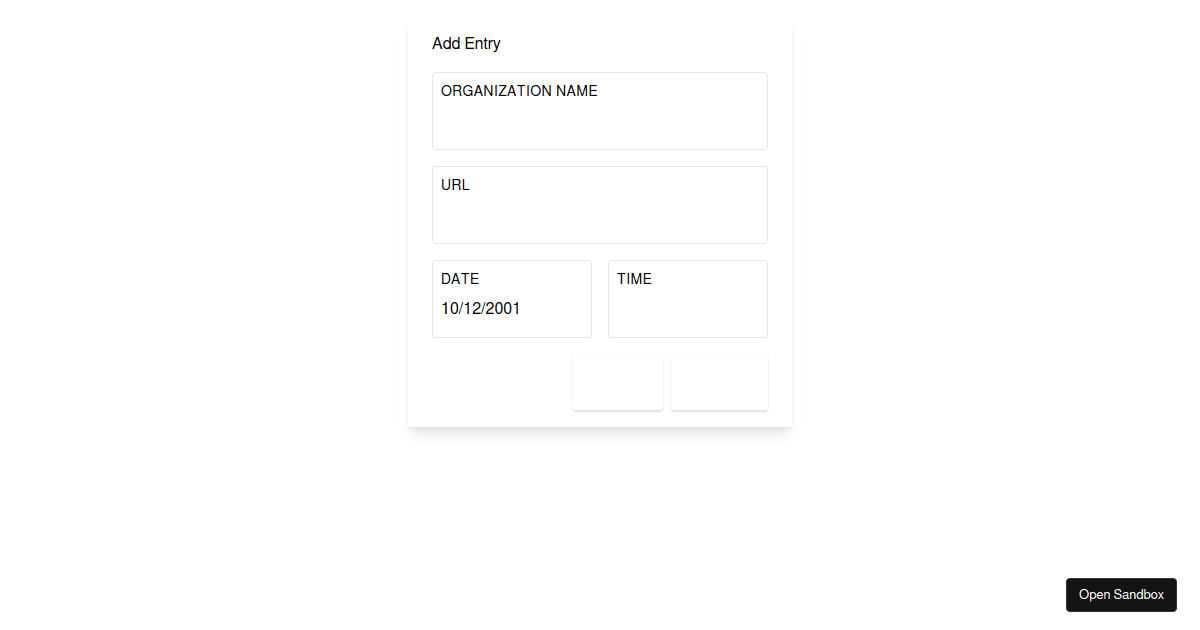 Tailwind CSS - Form Experiment - Codesandbox