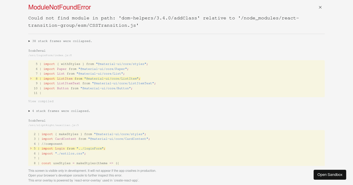 Login - Codesandbox