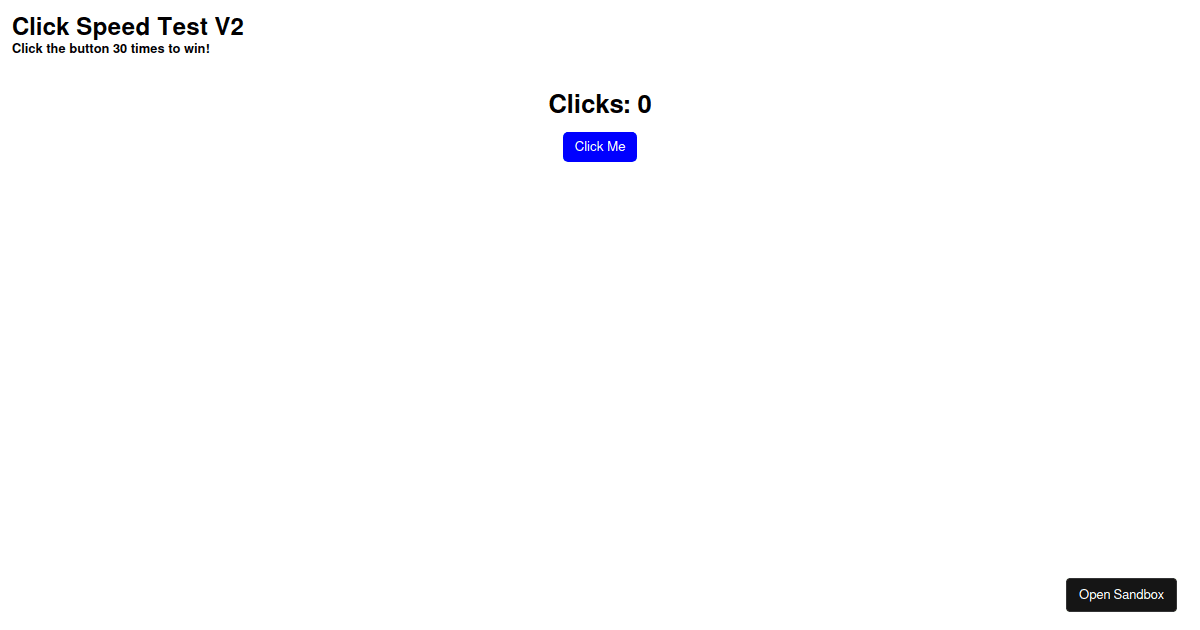 Click Speed Test- ClickSpeeder 
