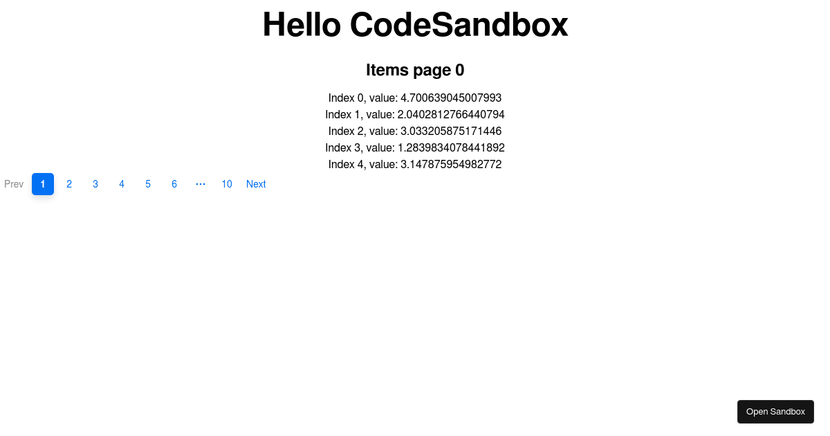 pagination-test (forked) - Codesandbox