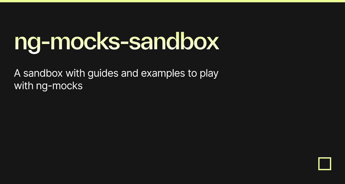 ng-mocks-sandbox - Codesandbox