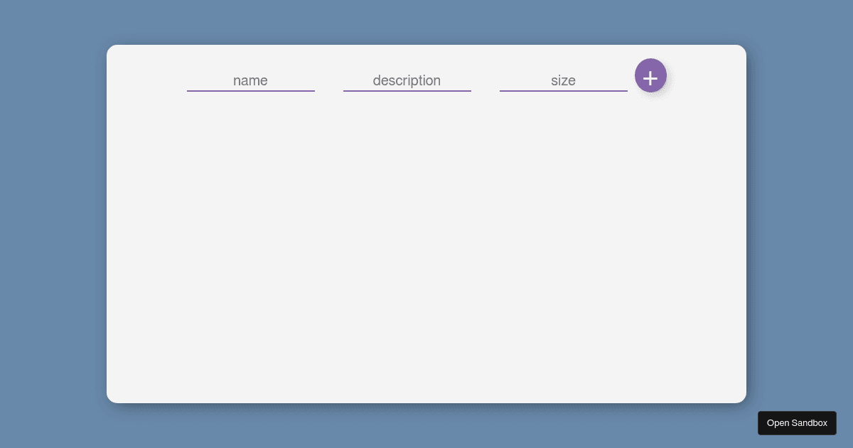 react - Codesandbox