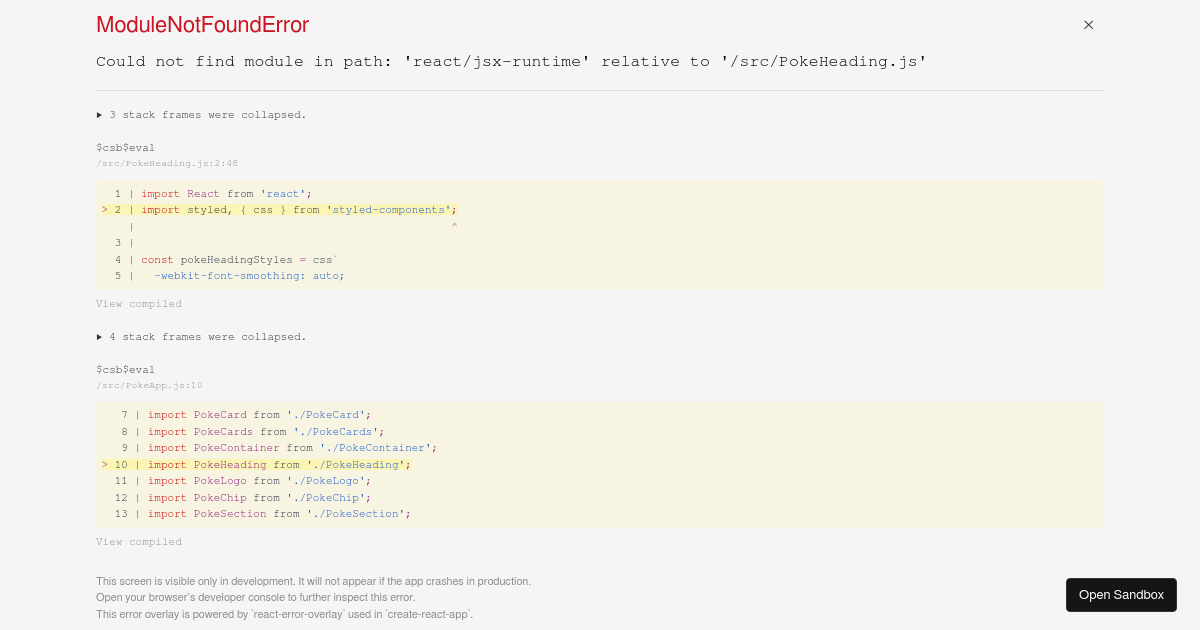 Pokemon - Codesandbox