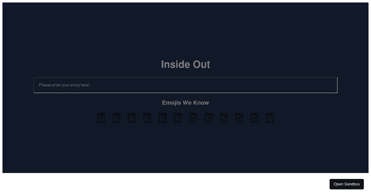 react - Codesandbox
