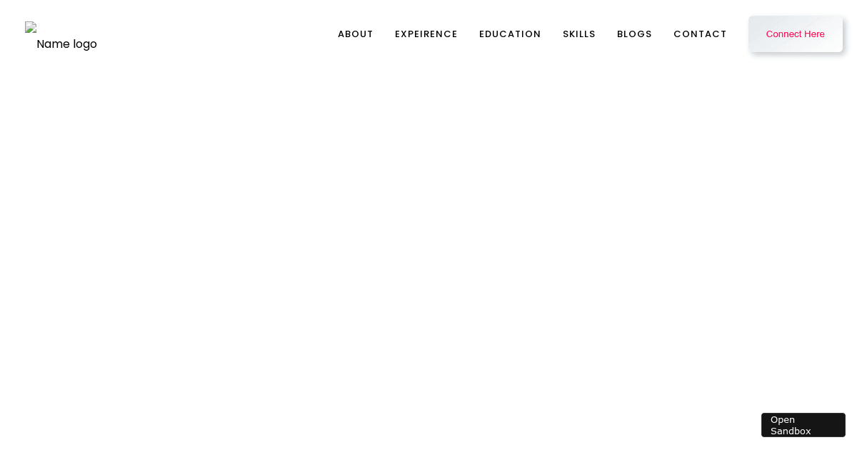 portfolio - Codesandbox