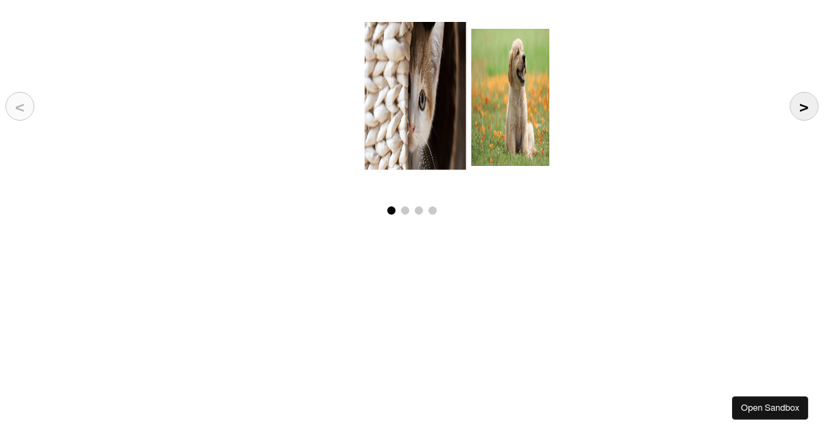 React Slim Carousel Example (forked) - Codesandbox