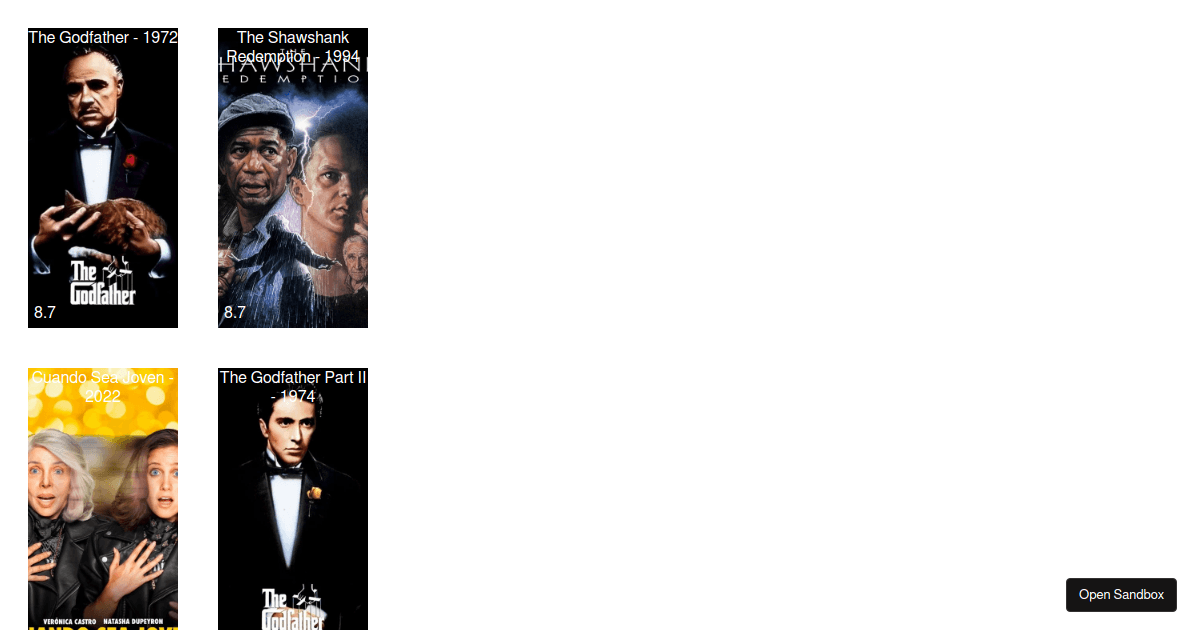 topratedmovies Codesandbox