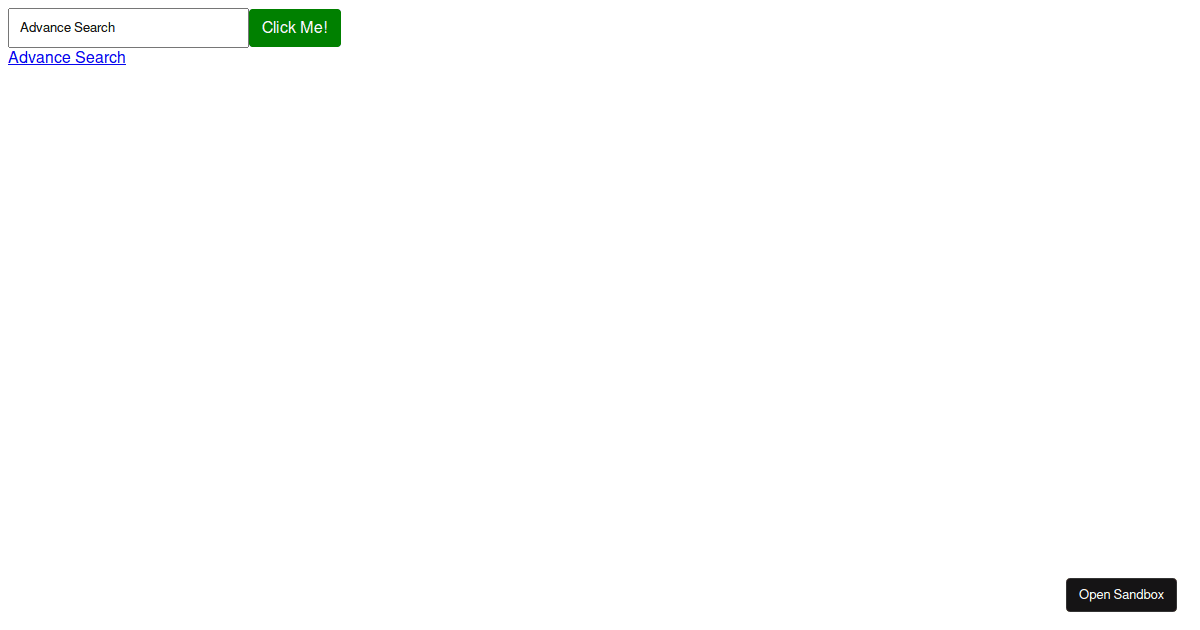 Reach Search Box React tutorial Codesandbox