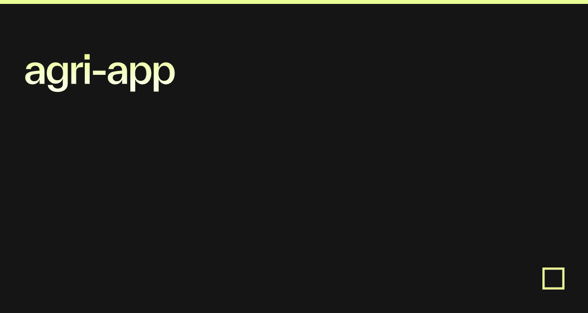 agri-app - Codesandbox