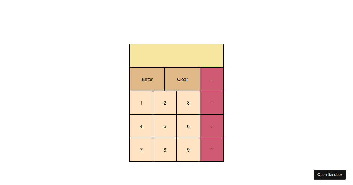 calculator - Codesandbox
