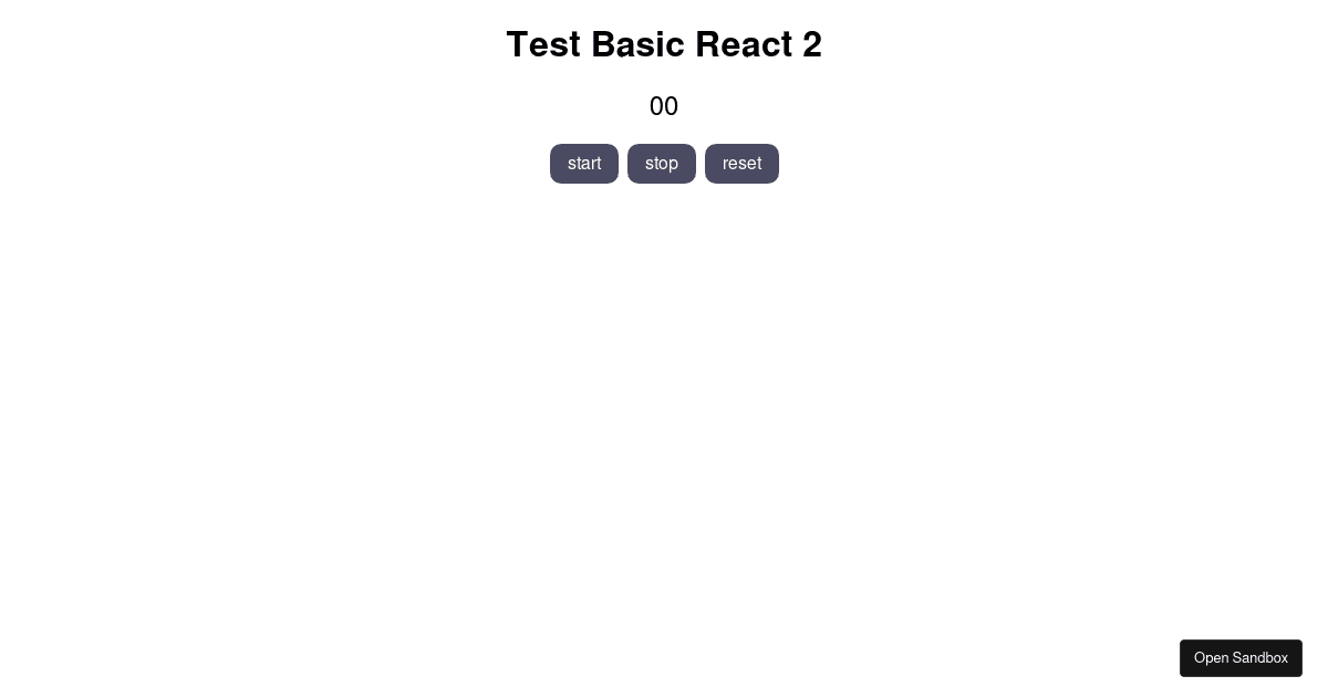 Live Test Basic Javascript 2 (Solution) - Codesandbox